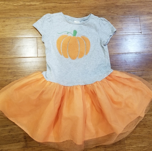 Gymboree pumpkin tutu dress 5T